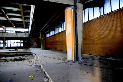 Interior of abandoned building