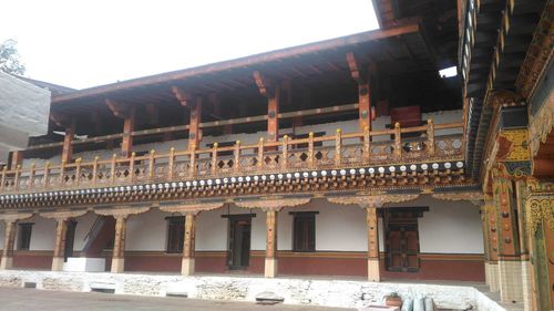 Low angle view of temple