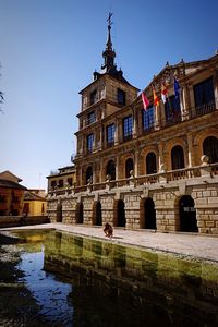 View of historical building against clear sky