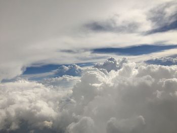 Aerial view of cloudscape