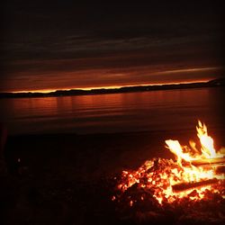 Bonfire at night