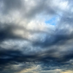 Low angle view of storm clouds in sky