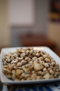 Close-up of pasta in plate