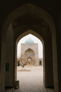Bukhara, uzbekistan. december 2022. kalyan mosque on a sunny day
