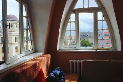 View of sofa at home