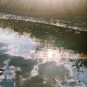 Reflection of clouds in water