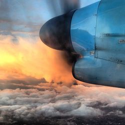 Cropped image of landscape at sunset