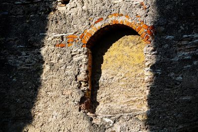 View of weathered wall