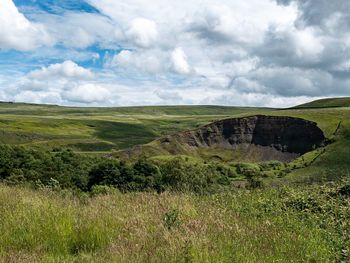 Crater effect near summit, littleborough