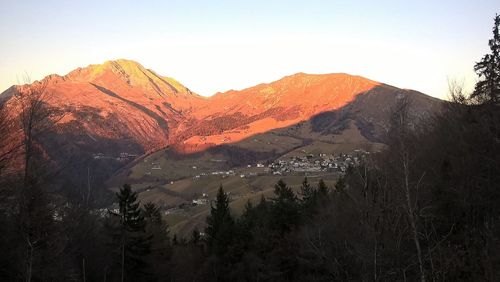 Scenic view of mountains
