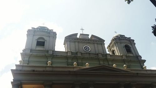 Low angle view of church against sky