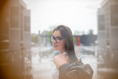 Portrait of young woman