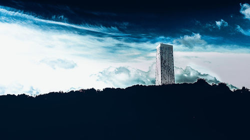 Low angle view of building against sky