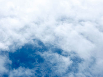 Low angle view of clouds in sky