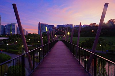 View of suspension bridge