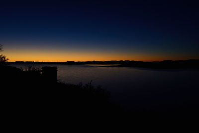 Scenic view of landscape at sunset