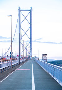 View of suspension bridge