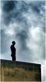 Low angle view of cloudy sky