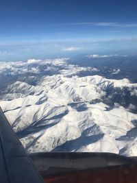 Aerial view of landscape against sky