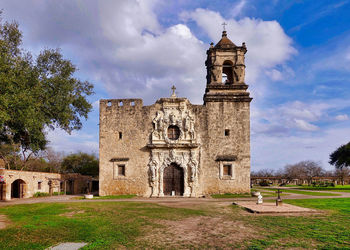 Facade of church