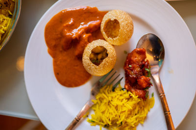 Close-up of food in plate