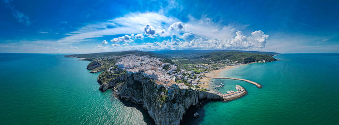 Panoramic view of sea against sky