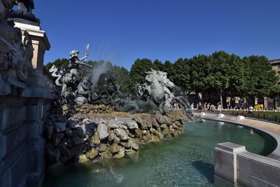 Fountain in a park