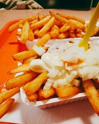 Close-up of food on plate