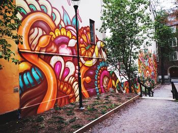 Graffiti on wall