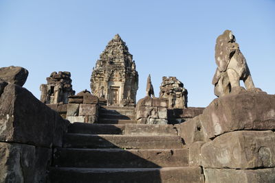 Historic temple against clear sky