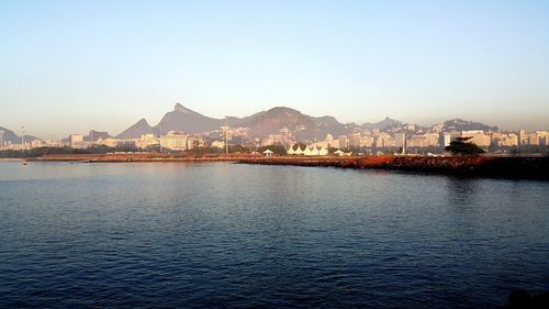 Town with buildings in background