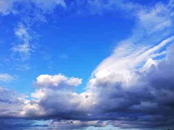 Low angle view of clouds in sky