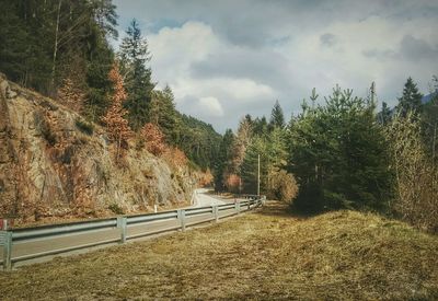 Road passing through landscape