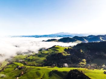 Scenic view of landscape against sky