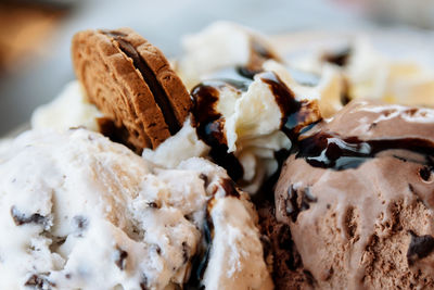 Close-up of ice cream