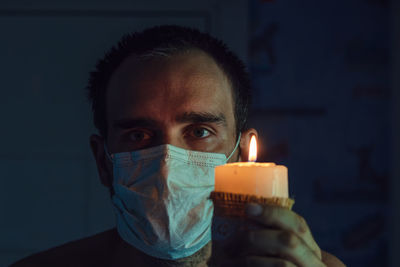 Close-up portrait of a man