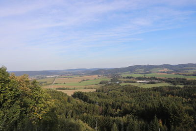 Scenic view of landscape against sky