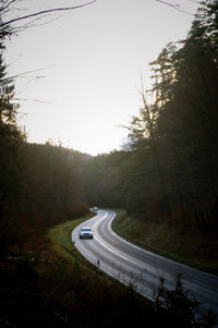 Road passing through landscape