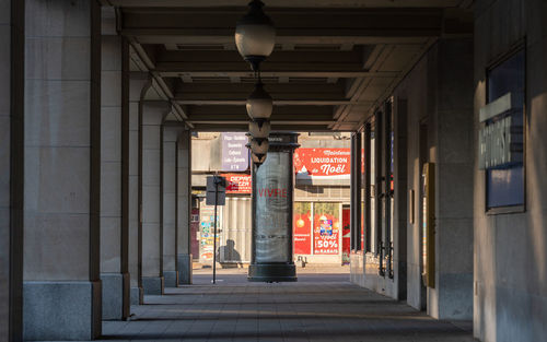 Corridor of building