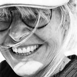 Close-up portrait of smiling woman 