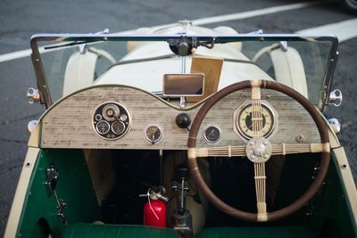 Close-up of machine part