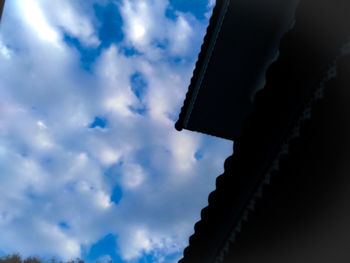 Low angle view of building against sky