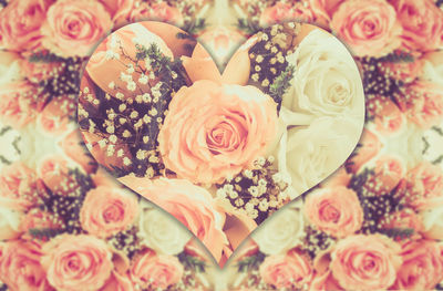 Close-up of rose bouquet