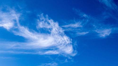 Low angle view of clouds in sky