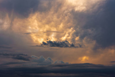 Low angle view of clouds in sky