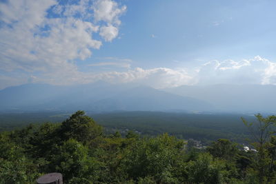 Scenic view of landscape against sky