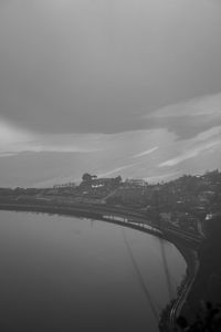 Bridge over river against sky