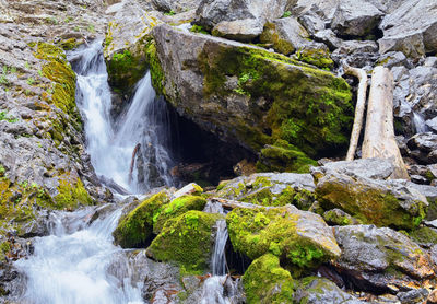 Waterfall mountain views hiking trails doughnut falls big cottonwood canyon wasatch front utah