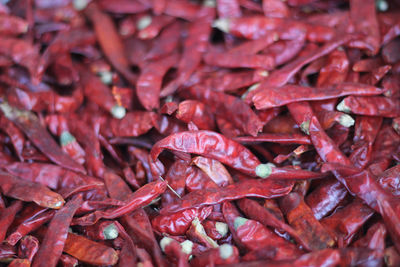 Full frame shot of red chili peppers