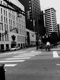 City street with buildings in background